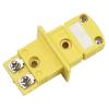 MeevrgR K-Type Thermocouple Miniature Socket and Panel Mount Connector Set, Alloy Plug and Socket for Temperature Measurement view 3