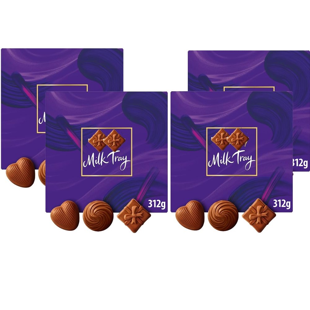 Milk Tray Chocolate Box 312g - An Assortment of Milk Chocolates - cdb (4 x Boxes)