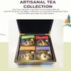 FotoStation - Luxury Artisanal Tea Gift Set 40 Pyramid Tea Bags in 8 Flavours Green, Black & Herbal Loose Leaf Blends Vegan, Caffeine-Free, No Artificial Flavours Premium Wooden Tea Chest view 2
