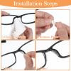 24 Pairs Glasses Nose Pads Silicone Anti-Slip Eyeglass Nose Pads Comfort Soft Cushion Stick On Nose Pads for Glasses Eyeglass Adhesive Nosepads Replacement for Sunglasses Eye Wear view 3