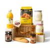 Breakfast la Maison Hamper luxury French-style breakfast hamper with apricot croissants, baguette, artisan yoghurts, unsalted butter, fresh orange juice & confitures gourmet breakfast gift UK view 1