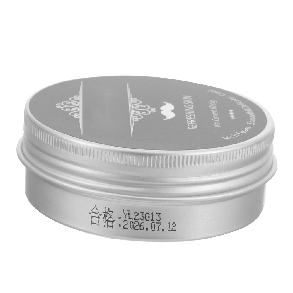 BELLIFFY MenS Peppermint Shaving Soap for Beard Wet Shave Portable Male Shave Soap for Travel and Home Use Cooling Effect