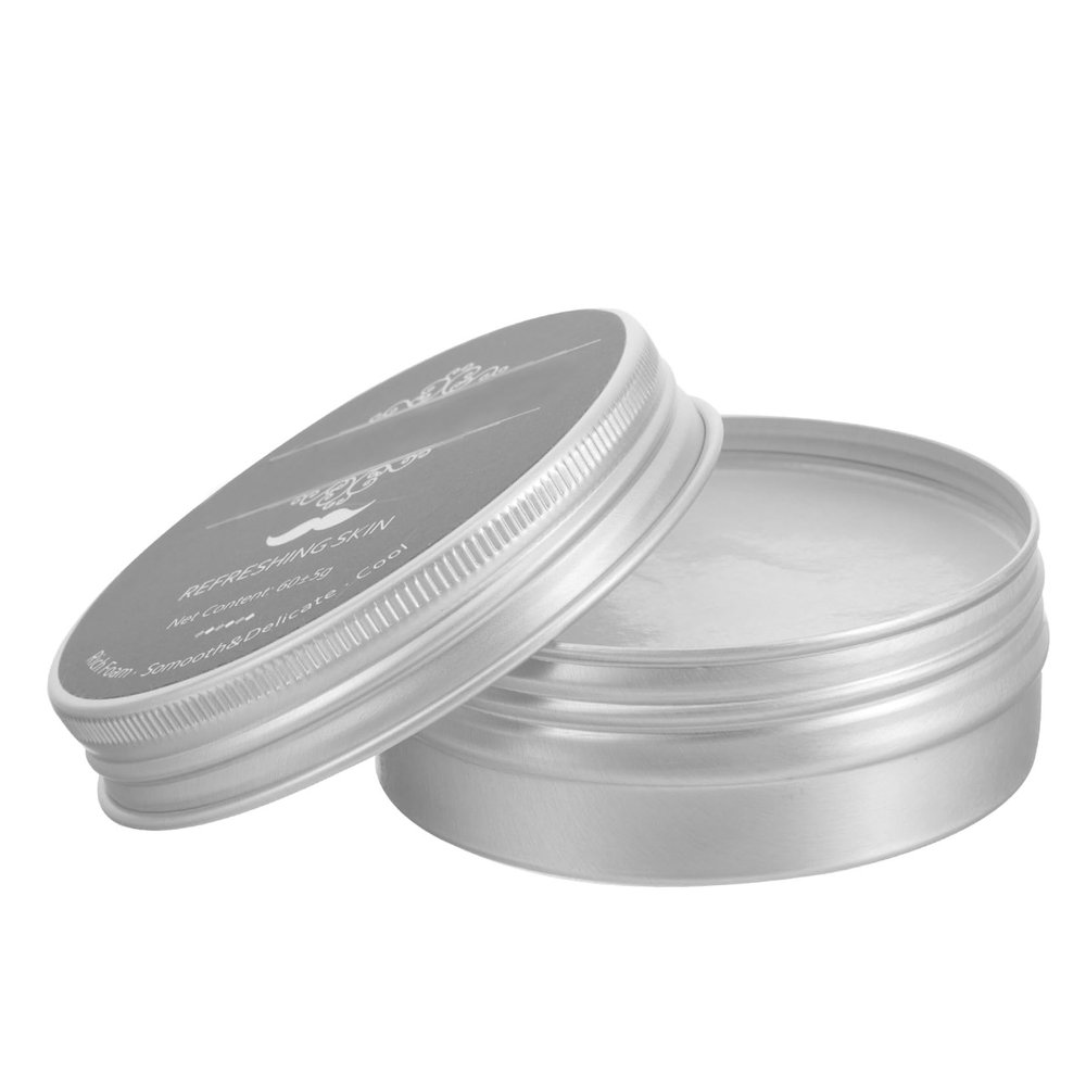 SEWACC MenS Peppermint Shaving Soap for Beard Cooling Wet Shave Soap for Travel and Home Use Natural Formula Beard Shave for Smooth Skin