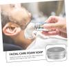 DECORNIJIA MenS Peppermint Shaving Soap for Beard Grooming, Portable Travel Male Shave Soap Smooth Wet Shave Formula, Suitable for Home Use and Beard Care view 3