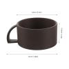 Alipis Antique Plaster Shaving Bowl Handle for Barber Wet Shaving for Creating Rich Lather for Men's Beard view 2