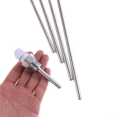12 NPT Threaded Stainless Steel Thermowell for Temperature Sensors, Tube Housing Suitable for Thermocouples (100mm)