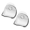 Beaupretty Suction Cup Holder 2pcs Waterproof Wall Mounted Stand for Bathroom and Rv Travel, Space-saving Stainless Steel Storage Rack for Mens Shaving Accessories
