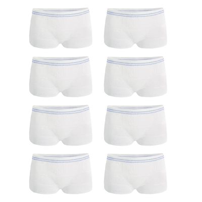 8-Pack Large Mesh Underwear for Secure Incontinence Pad Support, Breathable & Stretchable Design for Comfort and Leak Protection