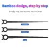3 Sizes of Men's Horse Eye Rod Set, Bamboo-Joint Design with Pull Tab at The Head-UKLM01 (Black Medium) view 4