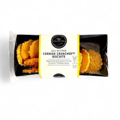 M&S All Butter Cornish Cruncher Biscuits, Topped with Extra Mature Cheddar Cheese, 80g