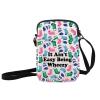 JXGZSO Asthma inhaler Bag It Ain't Easy Being Wheezy Organization Bag Respiratory Therapist Gifts, It Ain't Easy Being Wheezy Crossbody Bag, 23cm x 5cm x 17cm (9.05 x 1.97 x 6.8 inches) view 1