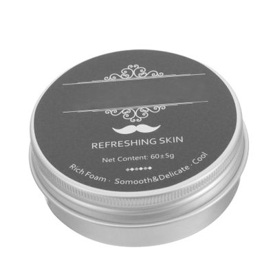 COLLBATH Portable Peppermint Shaving Soap for Men with Essential Oil, Excellent Cleaning Effect Shave Soap for Beard, for Travel Use and Smooth Wet Shave
