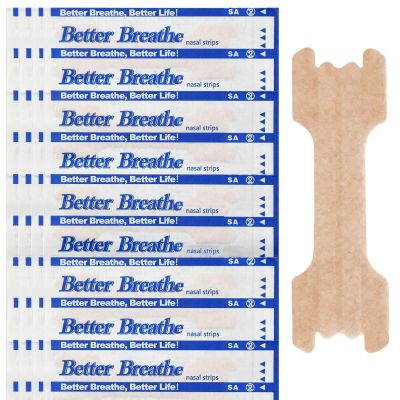 100 Pcs Nasal Strips, Anti Snoring Nasal Strips, Better Breath Nose Strip for Improve Sleep Quality Relieves Congestion (Skin Colour, 66mm x 19mm)