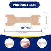 100 Pcs Nasal Strips, Anti Snoring Nasal Strips, Better Breath Nose Strip for Improve Sleep Quality Relieves Congestion (Skin Colour, 66mm x 19mm) view 2