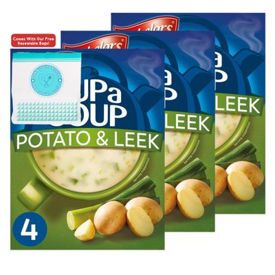 Potato & Leek Cup a Soup - (4 Sachets) 107g x3