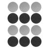 Mobestech 12pcs Reusable Foot File Replacement Grinding Stone Heads for Feet, Black Pedicure Accessories for Dead Skin Removal, Suitable for Home and Salon Use view 1