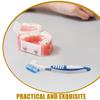 ARTSEWPLY Denture Cleaning Toothbrush Double Sided Portable Travel Case for Retainer Aligner False Teeth Care Storage Box view 4