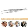 Cabilock Meibomian Glands Forceps Eyelid Gland Blockage Tweezers Stainless Steel 3-Hole Eyelid Clamp Tool for Eye Stye Treatment and Dry Eye Care view 3
