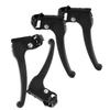 GLEAVI 4Pcs Wheelchair Brake Lever Replacement Parts Hand Brake Grip with Side Screws for Manual Wheelchair Accessories Black view 1
