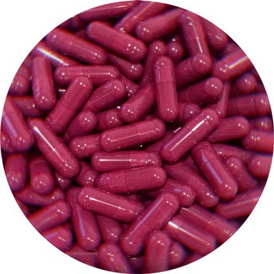 Pure Capsules Size 0 Dark Red Empty Vegan Capsules for Self Fill, Supplements DIY, HPMC Vegetarian Capsules, GMO Free, Gluten Free, Kosher Certified (500)