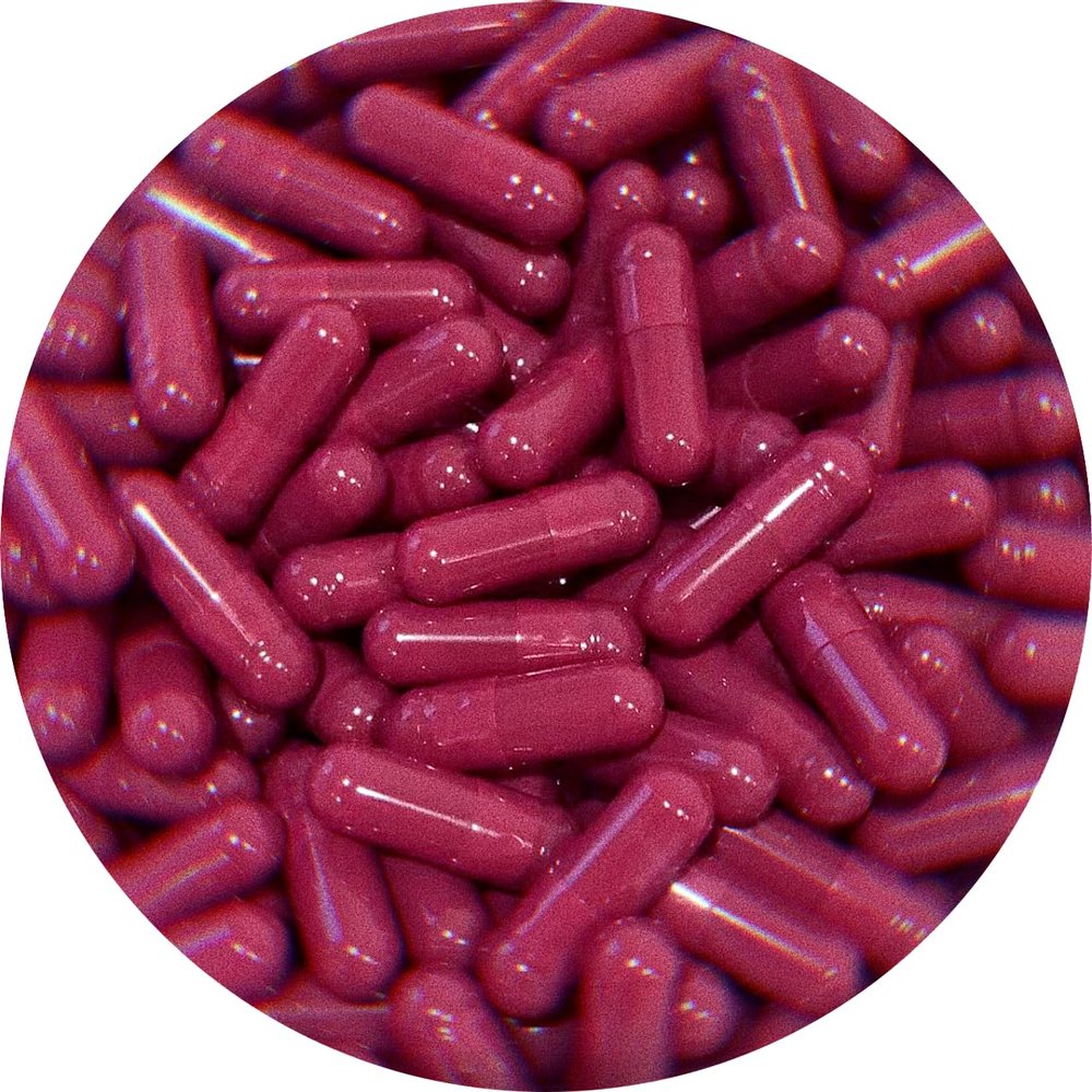 Pure Capsules Size 0 Dark Red Empty Vegan Capsules for Self Fill, Supplements DIY, HPMC Vegetarian Capsules, GMO Free, Gluten Free, Kosher Certified (500)