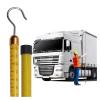 Telescopic Height Measuring Pole for Truckers & Line Keepers - Professional Lightweight 60ft Bar with Storage Bag, Heavy Duty Epoxy Resin, Easy to Carry (Yellow) view 1