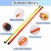 Telescopic Height Measuring Pole for Truckers & Line Keepers - Professional Lightweight 60ft Bar with Storage Bag, Heavy Duty Epoxy Resin, Easy to Carry (Yellow) view 2