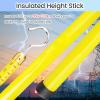 Telescopic Height Measuring Pole for Truckers & Line Keepers - Professional Lightweight 60ft Bar with Storage Bag, Heavy Duty Epoxy Resin, Easy to Carry (Yellow) view 3