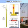 Telescopic Height Measuring Pole for Truckers & Line Keepers - Professional Lightweight 60ft Bar with Storage Bag, Heavy Duty Epoxy Resin, Easy to Carry (Yellow) view 4