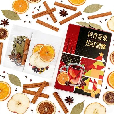 Festive Hot Drink Spice Blend (22g*4) Star Anise, Cloves for Cider, Mulled Wine & Winter Drinks(160g Original Flavor(8 packets*2))