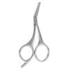Buachois Small Grooming Scissors, Stainless Steel Rounded Tip Facial Hair Nose Eyebrow Eyelash Trimming Scissors, Ergonomic Design for Precise Grooming, Compact and Portable view 1