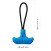 YUOIUX Zipper Pull Zipper Extender Replacement Luggage Paracord Zipper Pull T Shape Large Size Tab Extension Cord Fixer view 4