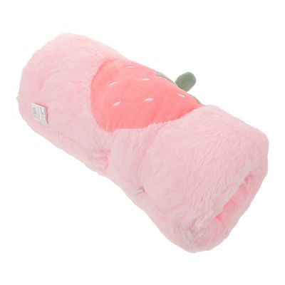 ULDIGI Portable Hand Warmer Muff for Girls and Women with Strawberry Print, Soft Polyester Material, Warming and Supple Design, for Bedroom and Travel Use