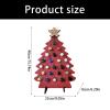 PANGBOER Wooden Christmas Count Down Calendar With 24 Miniature Bottle Holders Holiday Homes Decoration For Festival view 3