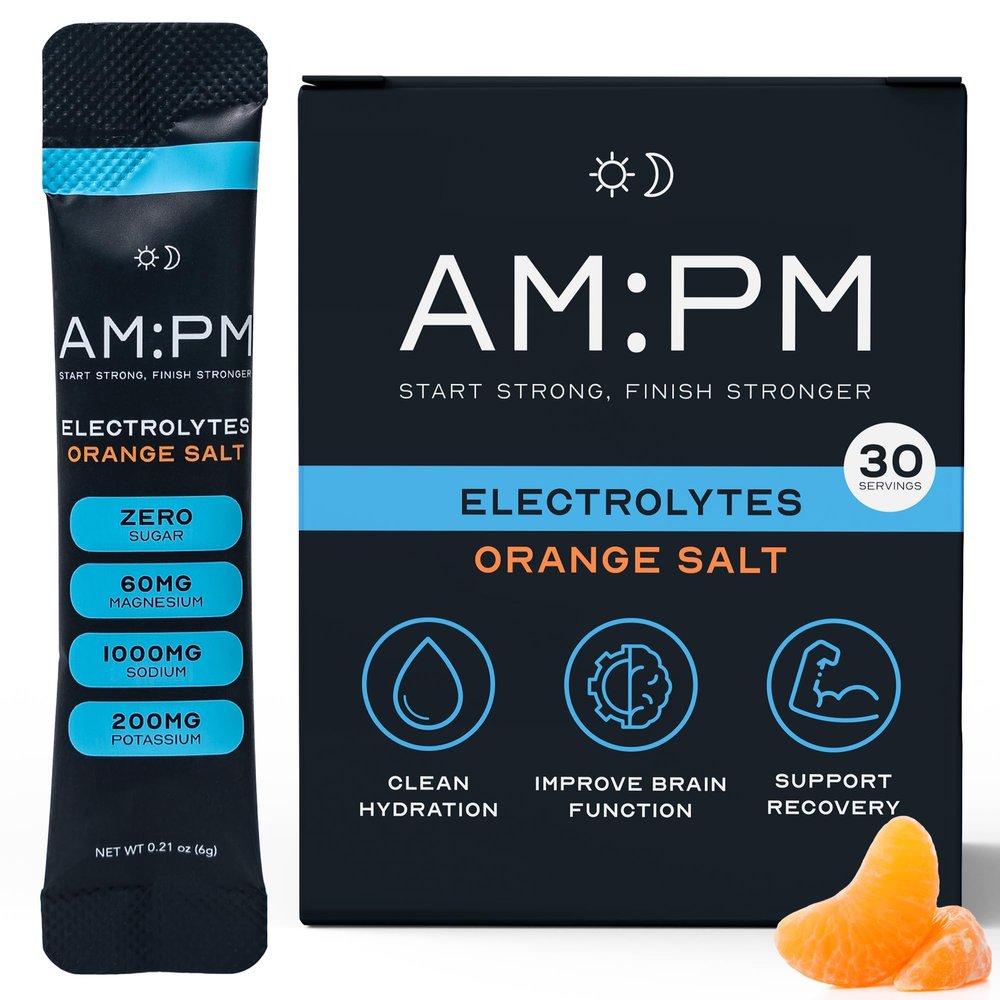 AM:PM Nutrition Sugar Free Electrolytes Sachets - Orange Salt - 30 Servings