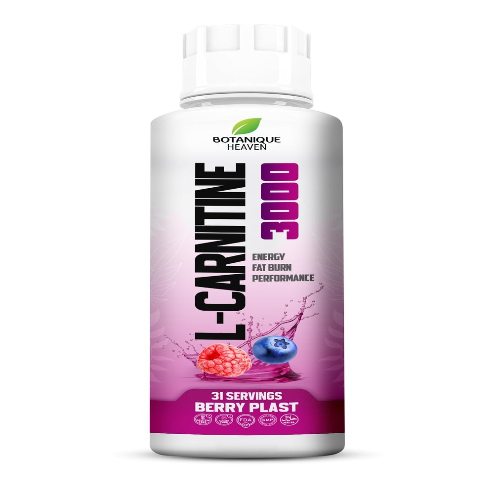 L-Carnitine Liquid 3000mg Per Serving | High Strength Liquid Carnitine | Energy & Metabolism Support | 31 Servings | Sugar Free, Vegan | Berry Blast