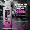 L-Carnitine Liquid 3000mg Per Serving | High Strength Liquid Carnitine | Energy & Metabolism Support | 31 Servings | Sugar Free, Vegan | Berry Blast view 4