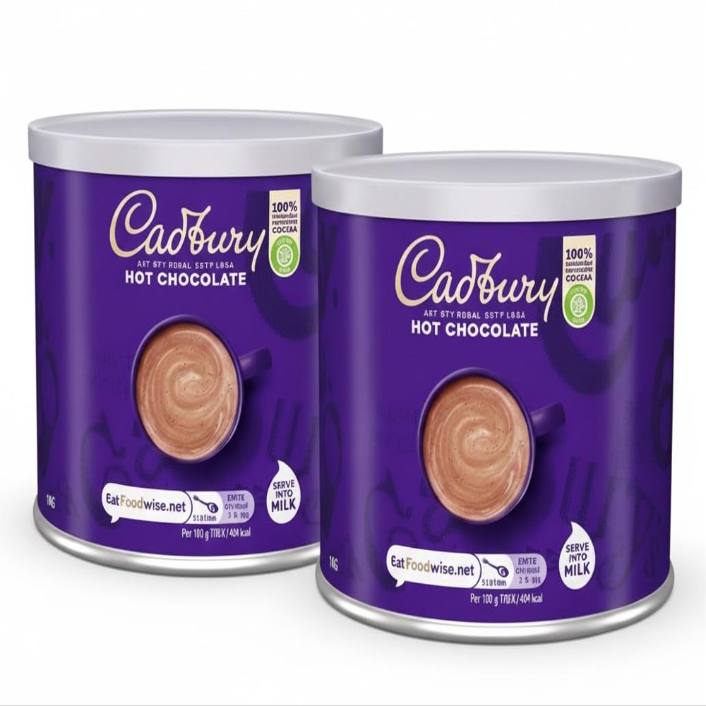 Harrissen Select Hot Chocolate, Rich & Creamy Instant Drink Easy to Prepare Perfect for Mugs, Cups & Baking Packaging May Vary (Pack of 2)