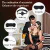 11-Piece Purple Leather Couple Training Kit - Detachable Endurance Set for At-Home Couple Fitness Sessions view 4