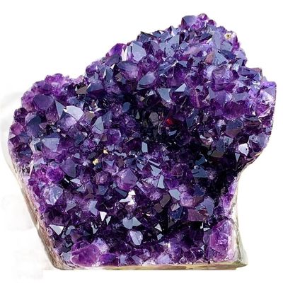 QMKADFQXF 1pc 300-350g Amethyst Geode Purple Crystal Quartz Cluster Dream Thunder Egg Natural crystal rough