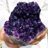 QMKADFQXF 1pc 300-350g Amethyst Geode Purple Crystal Quartz Cluster Dream Thunder Egg Natural crystal rough view 2