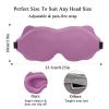 100% Blackout Sleep Mask, 3D Zero Pressure Eye Mask for Sleeping Side Sleepers, Soft & Adjustable Eye Mask for Women Men, Perfect Blindfold for Travel, Deep Sleep,Nap(1Pack) (Pink) view 2