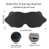 100% Blackout Sleep Mask, 3D Zero Pressure Eye Mask for Sleeping Side Sleepers, Soft & Adjustable Eye Mask for Women Men, Perfect Blindfold for Travel, Deep Sleep,Nap(1Pack) (Black) view 2