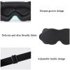 100% Blackout Sleep Mask, 3D Zero Pressure Eye Mask for Sleeping Side Sleepers, Soft & Adjustable Eye Mask for Women Men, Perfect Blindfold for Travel, Deep Sleep,Nap(1Pack) (Black) view 3