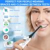 2PCS Interspace Toothbrush Heads Replacement, Interdental Brush Heads Compatible with Dontodent Click-on Brush Head for Cleaning Braces, Crevices, Back Teeth (Black, One Size) view 4