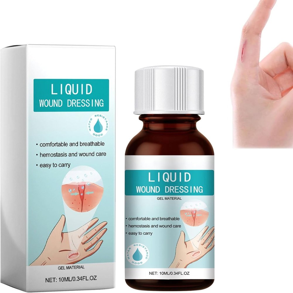 Skin Liquid Waterproof Plaster,Liquid Skin Glue for Wounds Human, Wound Dressing,Breathable Transparent Skin Glue for Wound,Quick Dry Gel (1PCS)
