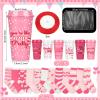 Ramede 12set Valentine's Day Gifts Bulk Funny Coffee Cup Pink Fuzzy Socks Galentine Party Favors for Valentine's Day Reusable Coffee Cup 16 oz DIY Thank You Gift for Teacher Women(Classic,Light) view 2