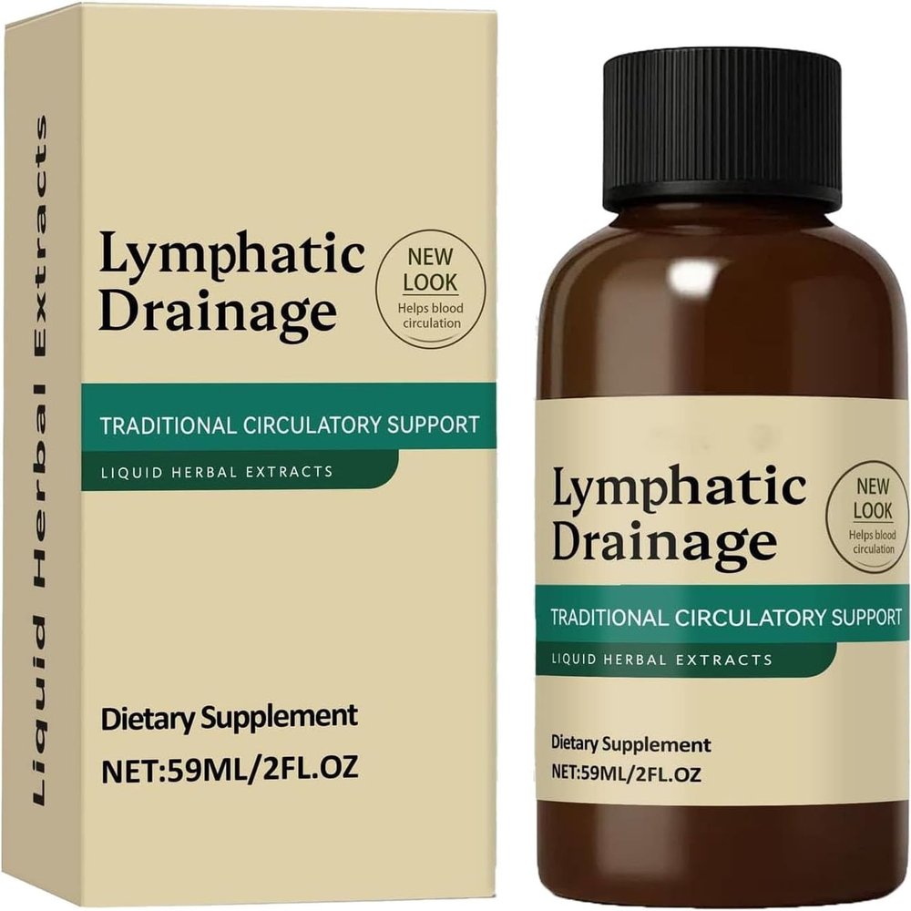 Immune-boosting lymphatic drainage liquid, fast absorbing, natural ingredients, vegan and non-GMO