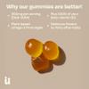 Feel Gud Vegan Omega 3 Gummies, Plant Based DHA and EPA, Citrus Gummies with Vitamin D3, No Fishy Smell, Daily Support for Brain, Heart and Eye Health, 3rd Party Tested view 3
