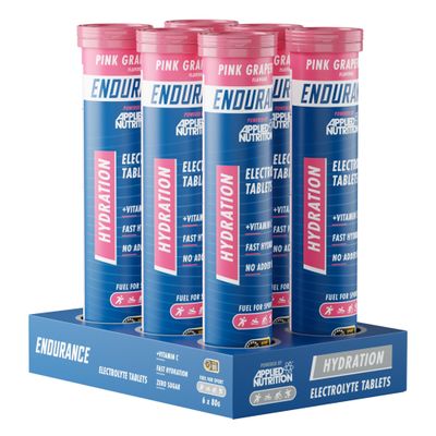 Applied Nutrition Endurance Hydration Electrolyte Tablets - 400mg Electrolytes per Serving 120 Effervescent Tablets, Sugar Free, Low Calorie, Added Vitamin C Boost Performance Pink Grapefruit